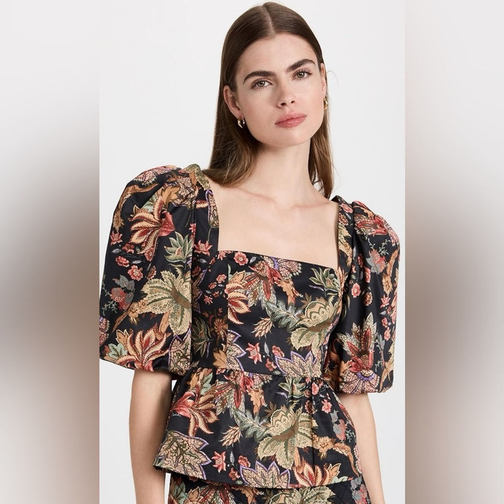 Cara Cara Alexis Top Multi Jacobean Black
